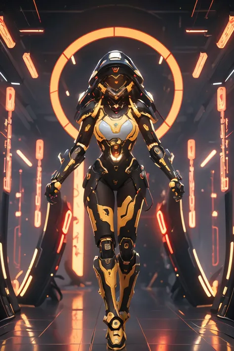 ((best quality)), ((masterpiece)), (very detailed: 1.3), ....3D,  beautiful, (Cyberpunks: 1.4), beautiful woman  ,in space, nebulosa, tenure_Arm, (1Female Mecha: 1.3),  in front of the spectator, bright eyes, full body, (flying, descending, dynamic, motion...