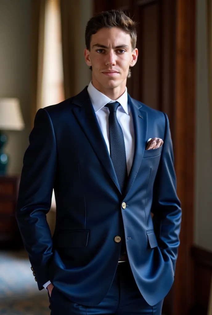 formal suit dark blue 