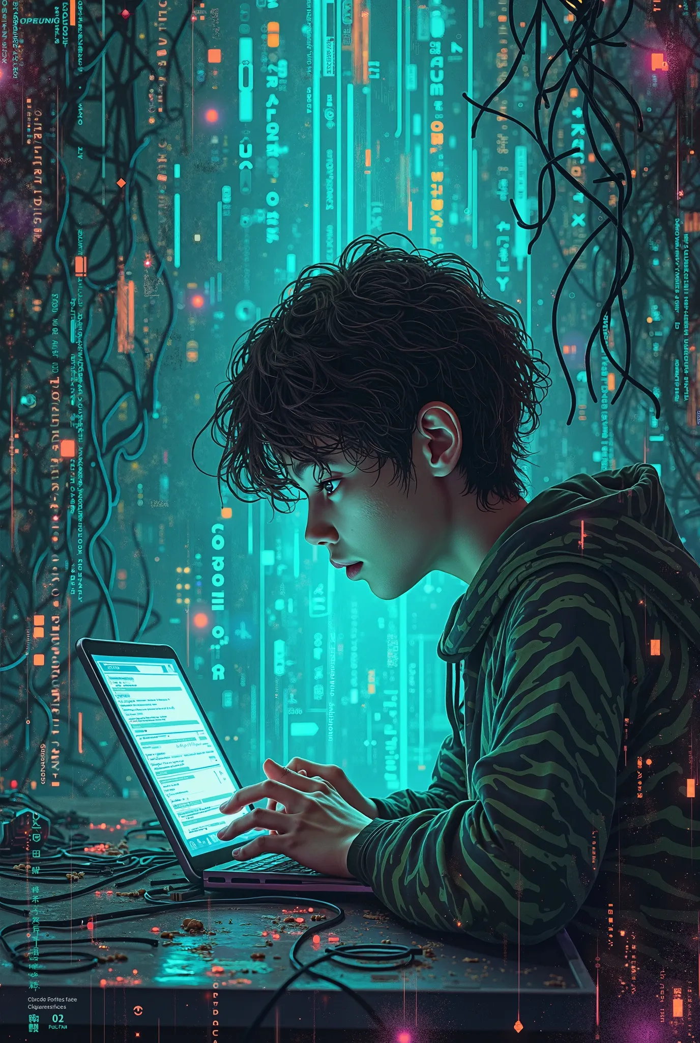 digital poster, Internet addiction, knowledge 
