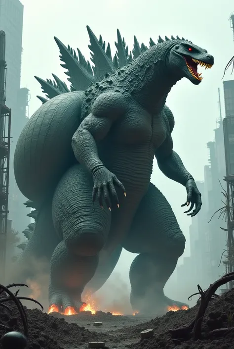 Godzilla's back but with a bug butt