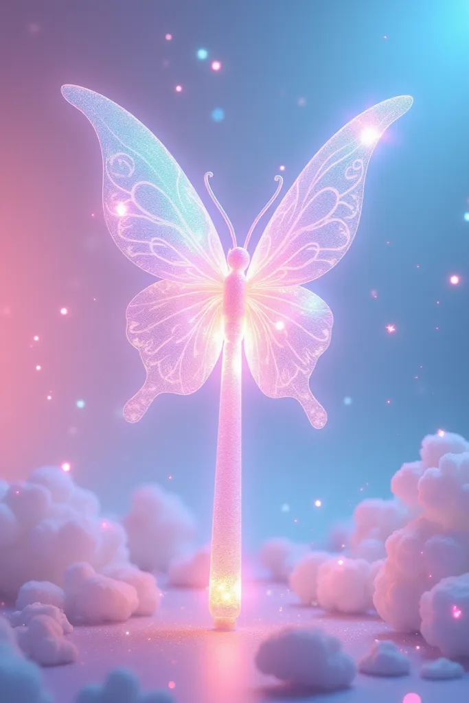 Create a kpop lightstiker, written Dreamscape, with cute pastel colors, In the butterfly theme