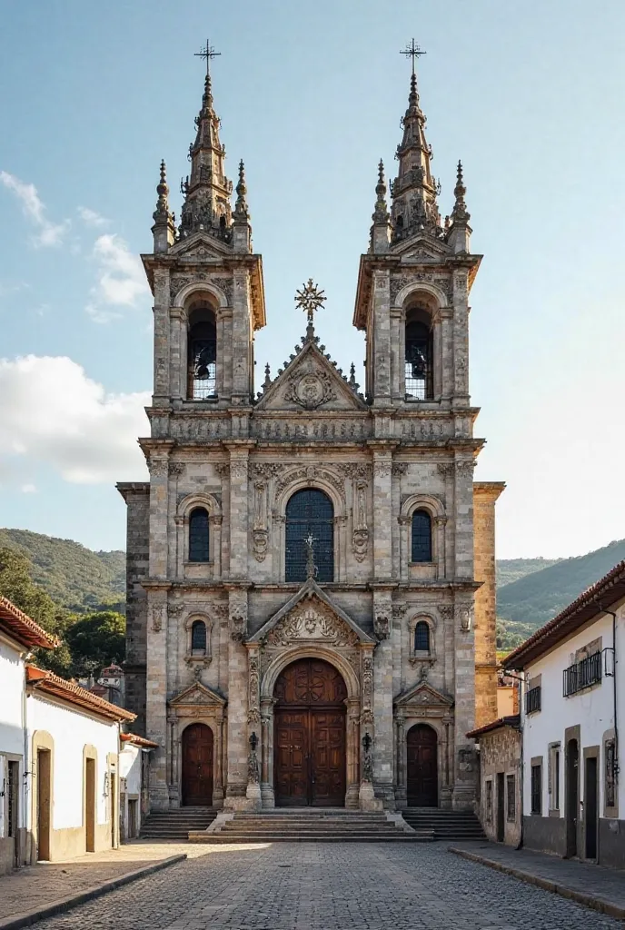 Large modern Romanesque church in Penafiel (Portugal)