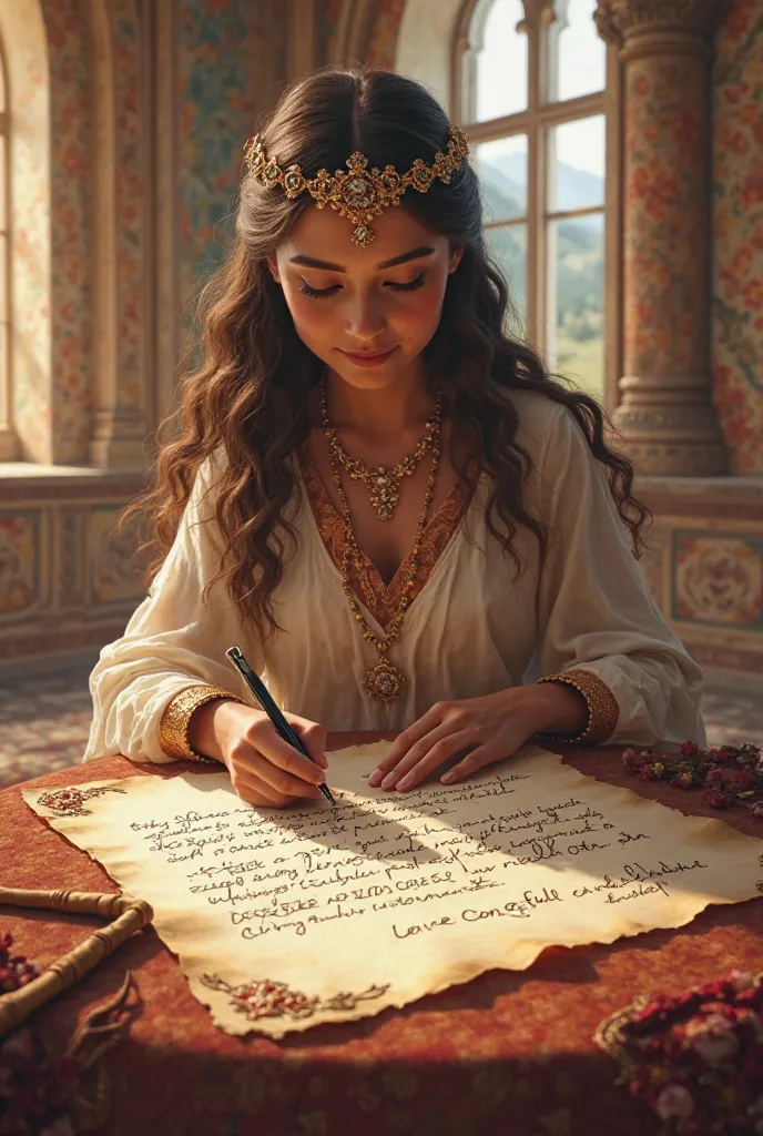 ‎Write a letter from Princess Zahra to the people of her kingdom, expressing her dedication to their well-being and the importance of unity in tough times.
‎