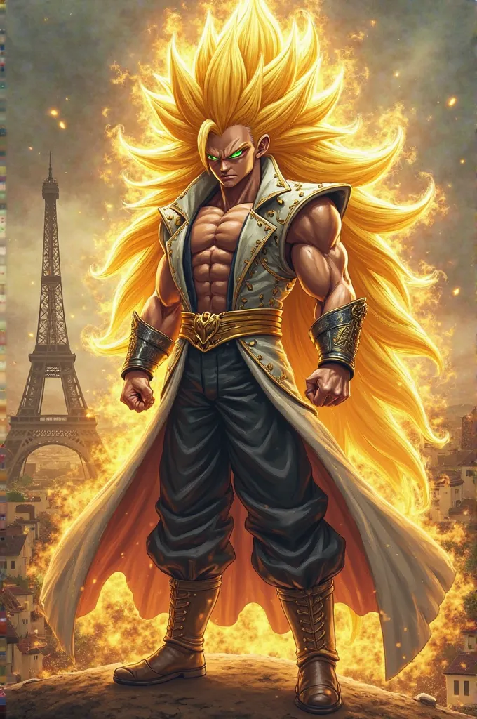 Super Saiyan in traditional French Clothes