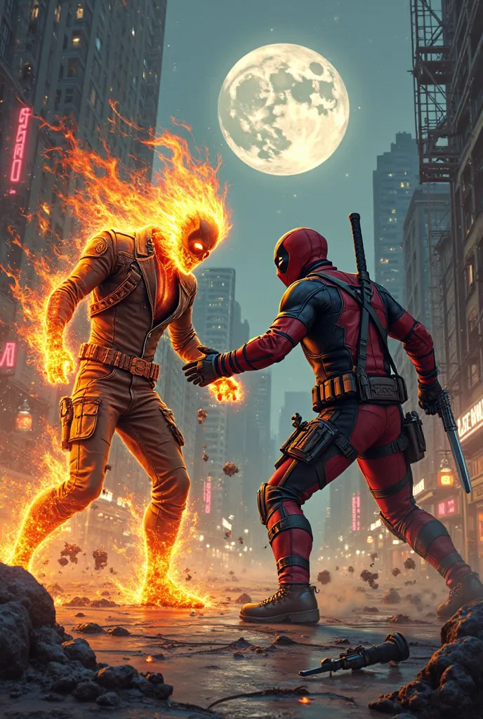 Ghost rider vs Deadpool 