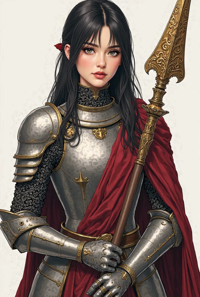 

Faye Weil, 21, of the British family of saints.

It has an elegant appearance. It looks difficult to reach, but it is hidden in tenderness.

Neat long hairstyle. Dark color (, black or dark brown)

Wear armor combined with aristocratic luxury

Holding a ...