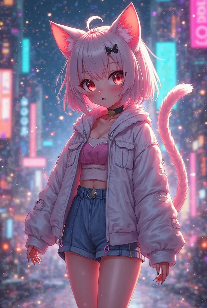 Hot anime cat girl