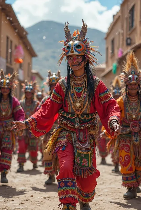 Carnival of Humahuaca Jujuy Argentina , with the word Boka-S Seka-s
