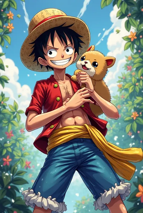 Luffy with a mogkon