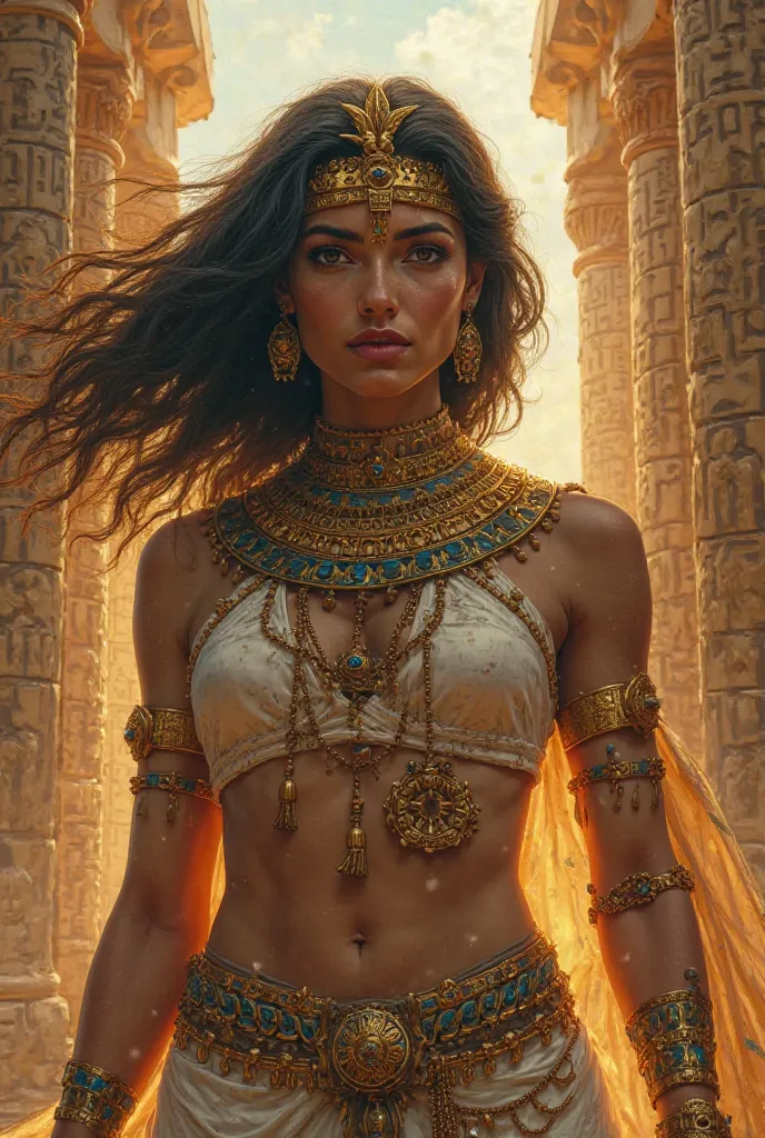 An Egyptian goddess who fights against the sexism of long, wavy hair 