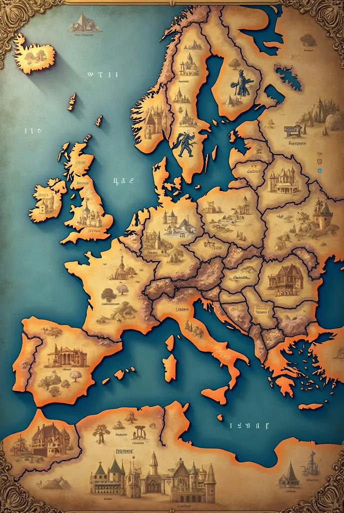 Map of Charlemagne's empire at its height.