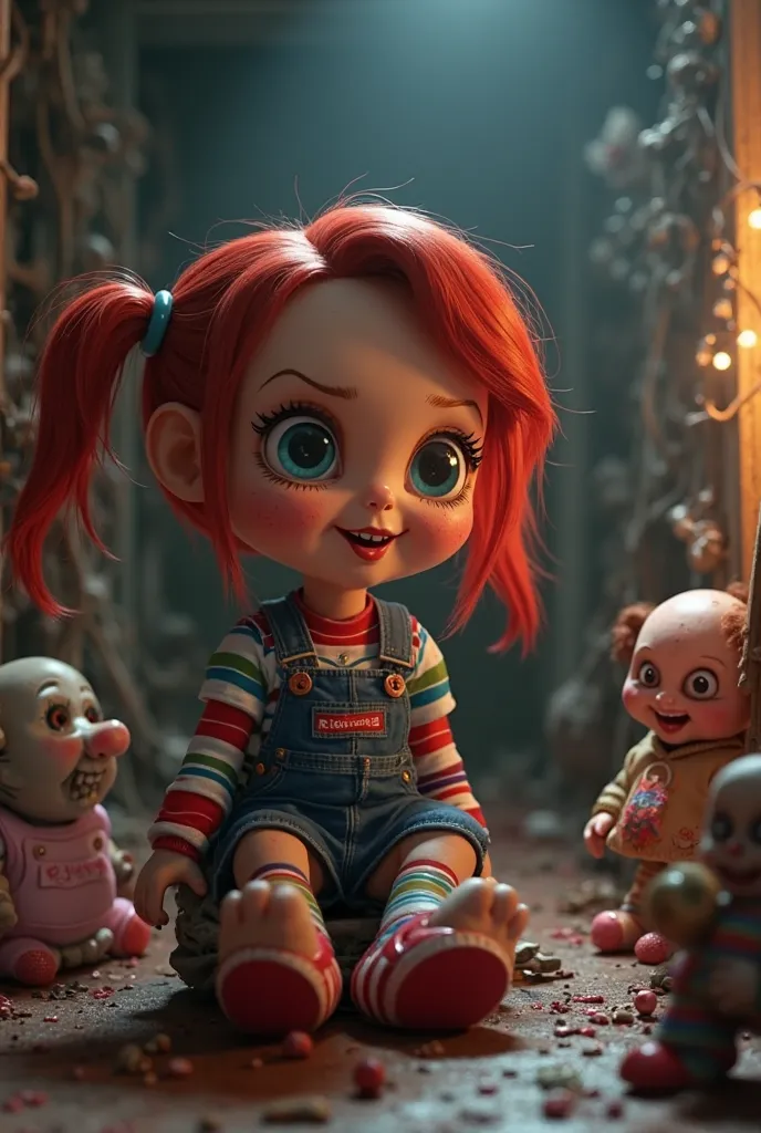 Chucky's girlfriend animated 3D cartoon