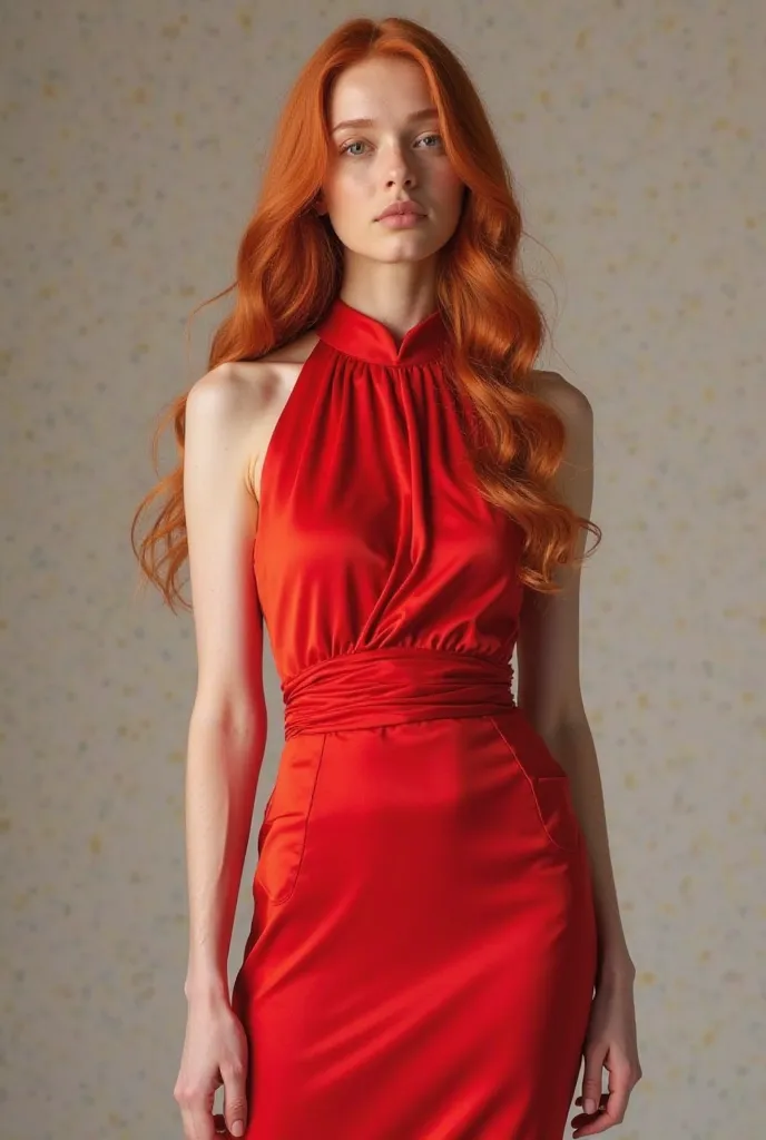 He designed a red dress for me for a girl with red hair 
