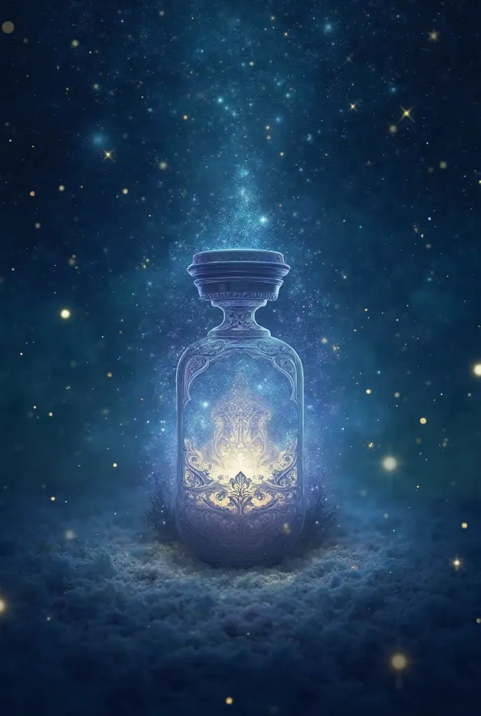 Jar with a background full of stars