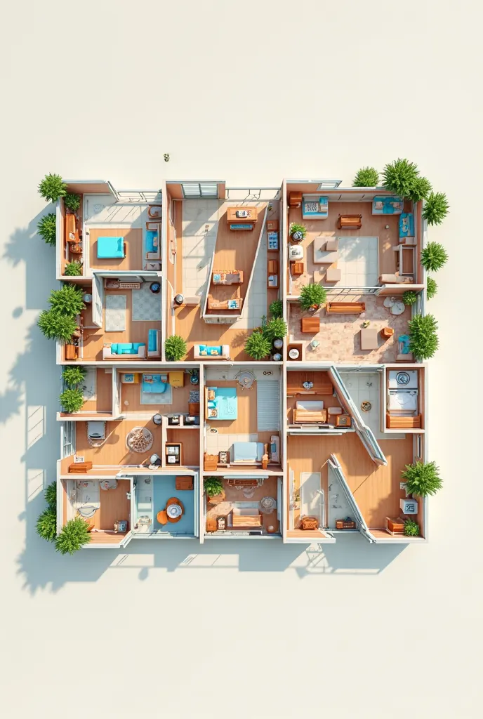 Creating an image presents a creative design that forms the word in Portuguese " Woman
" using stylized floor plans of residential environments. . Each letter consists of rooms and furniture distributed in order to maintain the legibility of the word, at t...