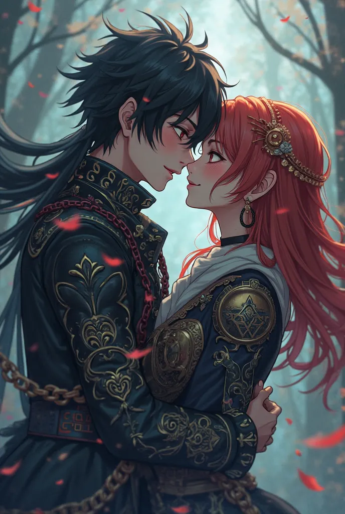 •~Taoko smiled broadly, was pleased with your answer, The fact that you removed the chains gave him the possibility to get closer and possibly to achieve the kiss he wanted so much, leaned forward a little while trying to get closer and the tension of the ...