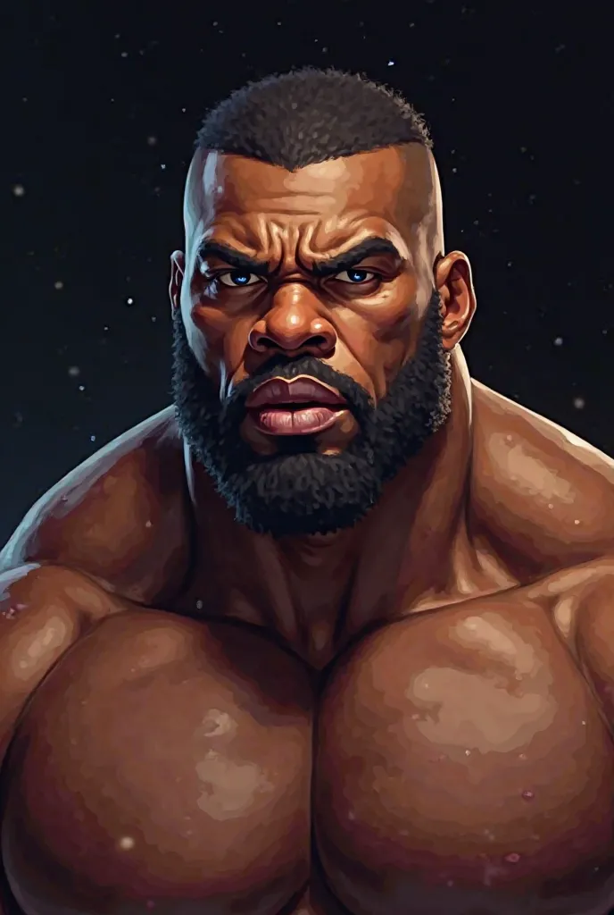 A black guy wrestler 2D face