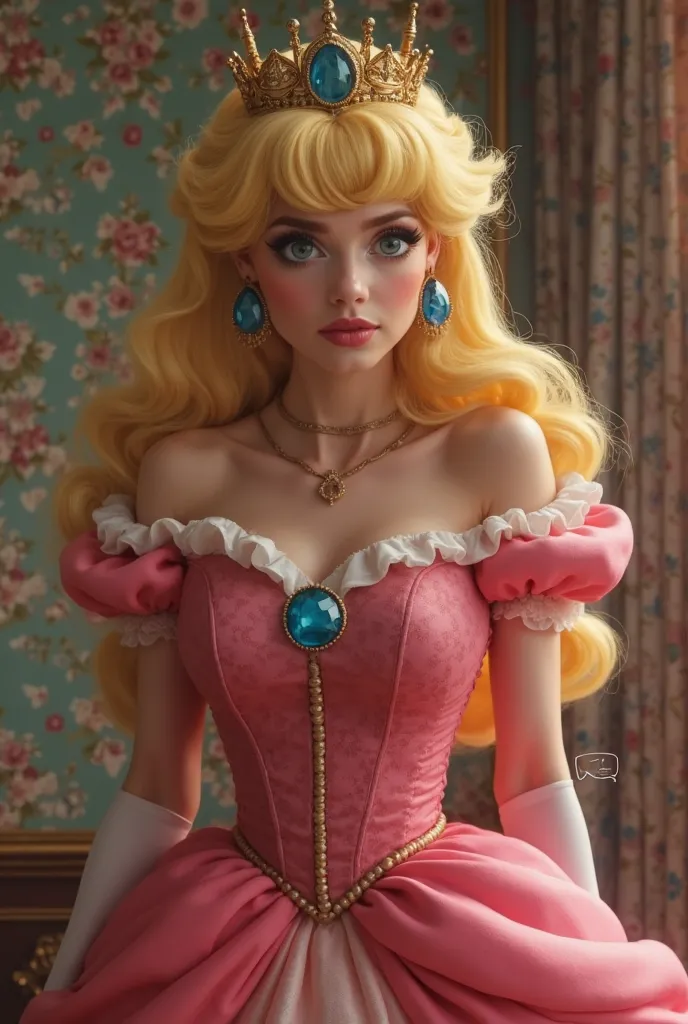 Princess peach begging for dick in her ass