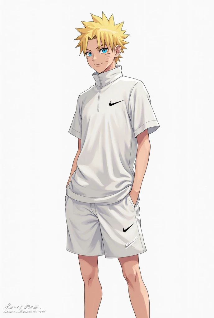 Naruto dress up in Nike white background 