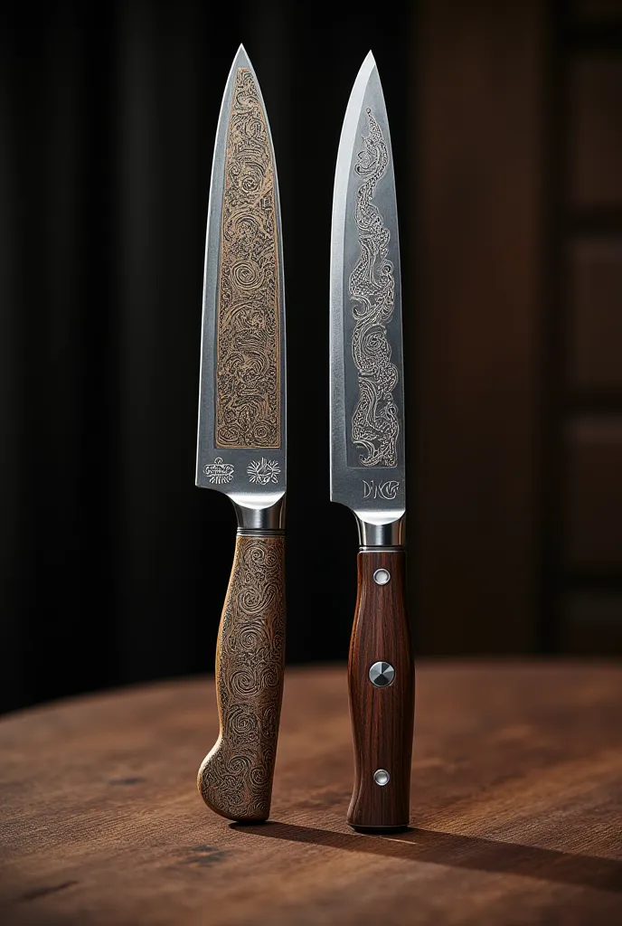 Print ottoman motifs on a Chinese-made knife and a beautiful dining knife in the middle