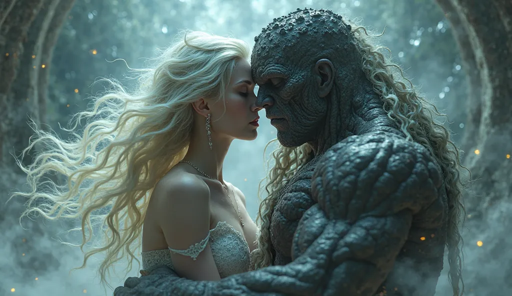 Emma Frost falls in love with a monster、Hugs