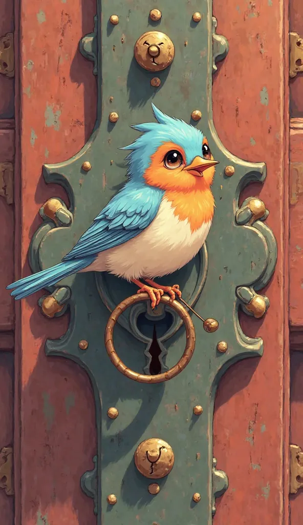 Anime Sparrow door lock picture