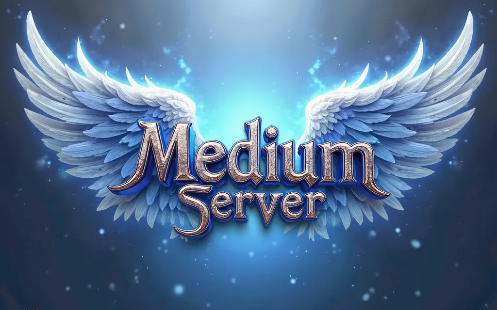 
Create a banner, with elegant shades of white and blue, with soft gradients, that creates a vibrant and noble effect, with the text "Medium Server
Version 1.02n Season 2.5
Exp.: 300x~500x
Drop: 20% ~ 30%
Balanced PvP
New Systems
New Events
No Item Seals" ...