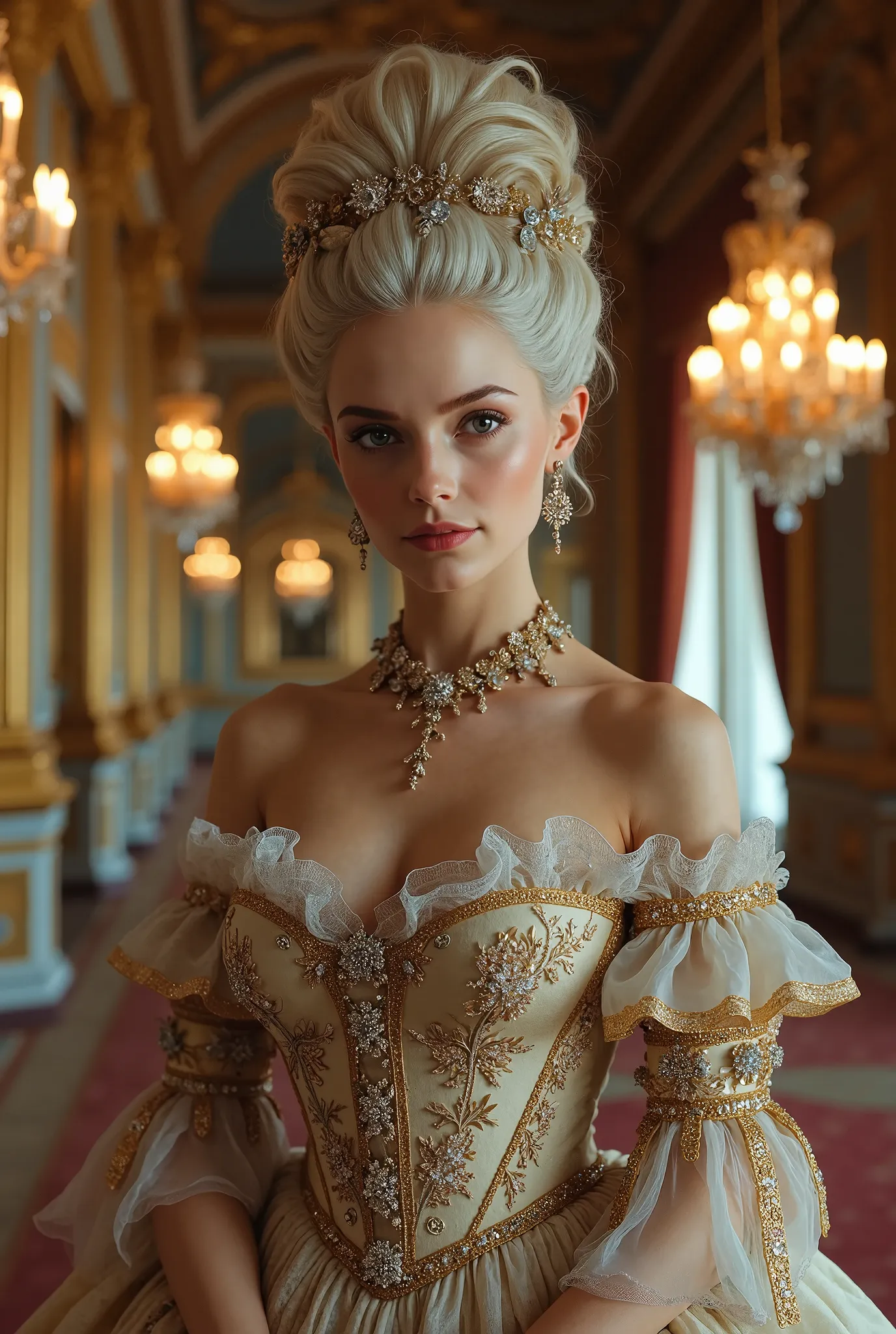 Sexy Marie-Antoinette in Versailles