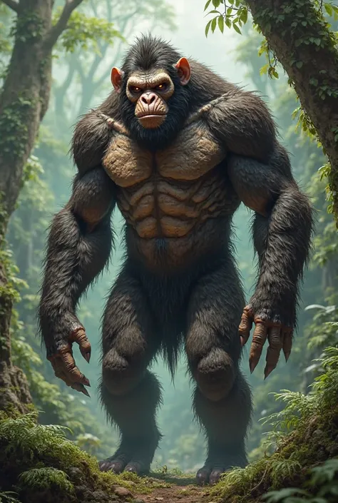 Ape-like human