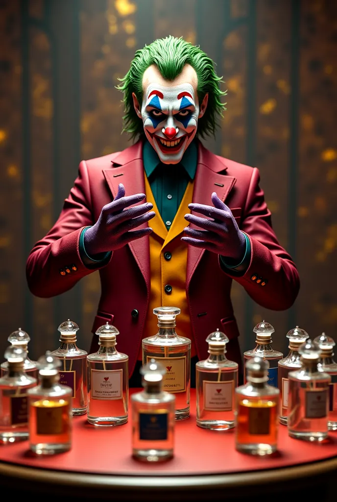 The joker who presents perfumes 