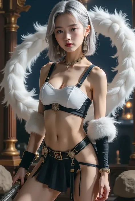 (8k,     top quality,  masterpiece), (   exists , photo   exists : 1.37),   very well detailed,     One Girl  , {Barbarian with a whirlwind above his head  }, Wide angle ,    breasts that bounce big outside the University of Tokyo at night    ,     Very de...