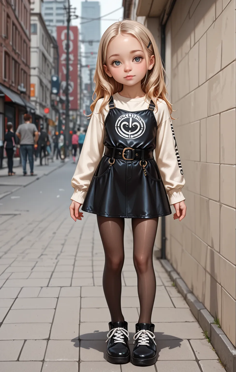 loli, street outfit, casual, pantyhose