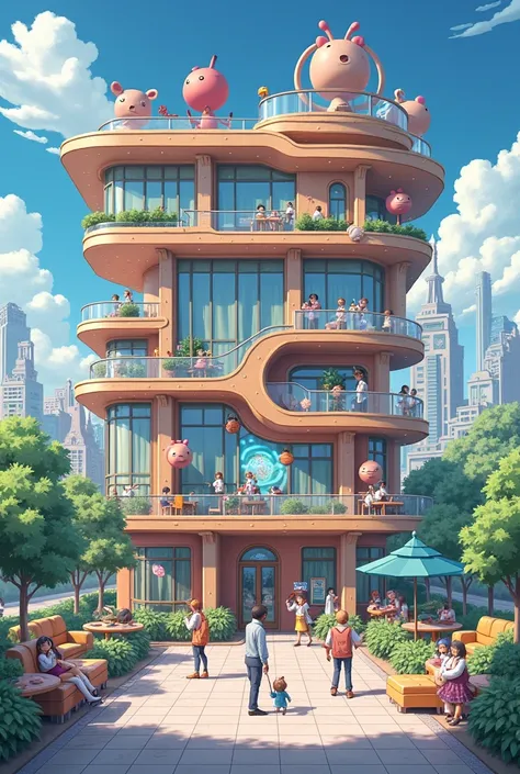 make it normal hotel with an anime design