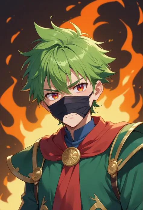 To the heroine with bright green hair and fire,To the intrepid honey-eyed heroine,a Moe Kamiji, also known as Burnin, pero that looks the same que en el anime,with her heroine costume and her mask,don't forget your mocking smile, that looks the same,Your m...