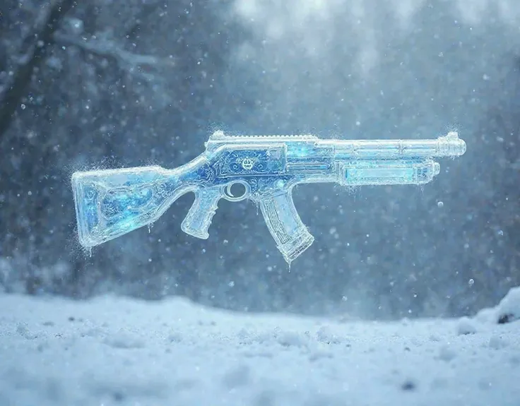 A floating ice-elemental shotgun.