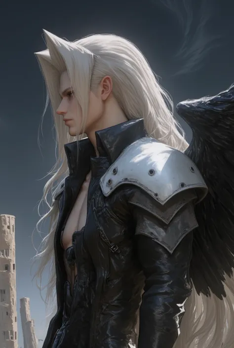 Realistic illustration of sephiroth 