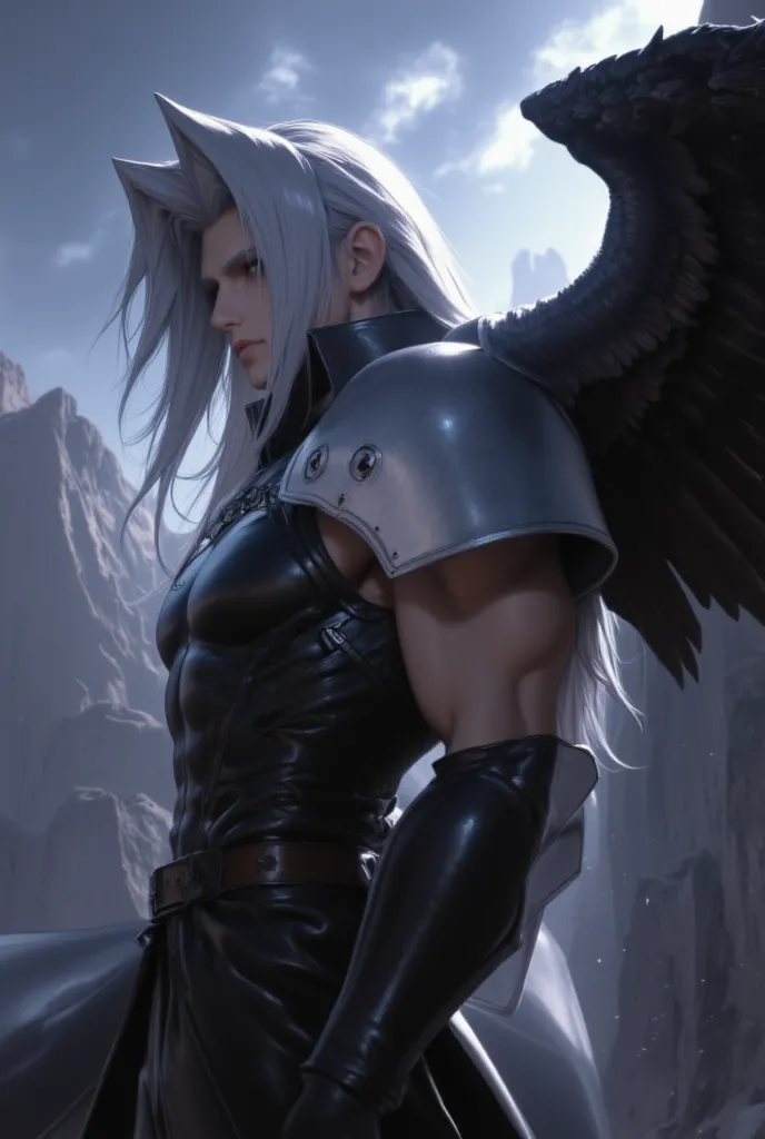 Realistic illustration of sephiroth 