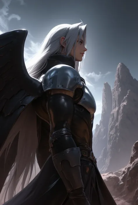 Realistic illustration of sephiroth 