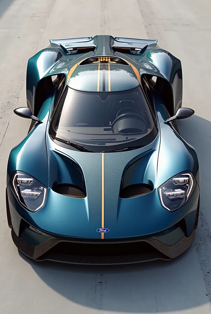 Futuristic Aerodynamic Design

"A sleek, futuristic Ford GT 2025 concept car with a low, aggressive stance. The body is sculpted with sharp aerodynamic lines, large rear air intakes, and an active rear spoiler. The LED headlights are ultra-thin, integrated...