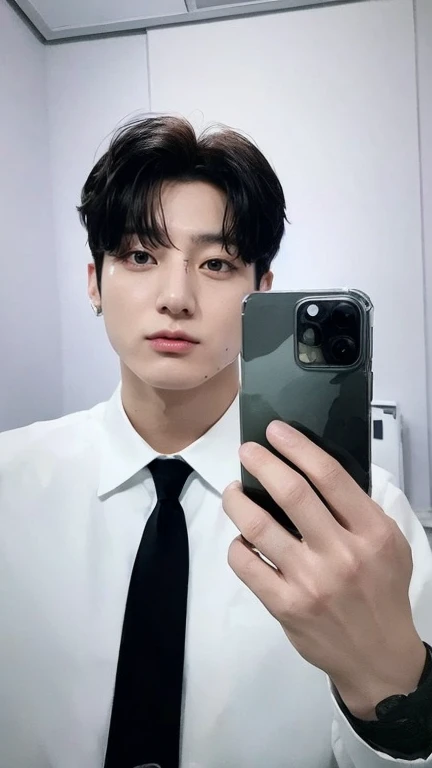 Jungkook BTS, muscular, masculino y marcado, Jungkook, black hair, full lips