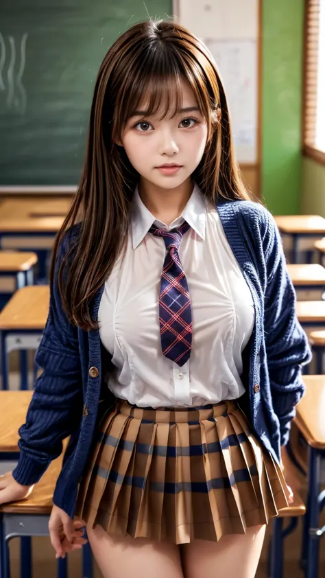 masterpiece,High Resolution,anatomically correct, 8k resolution for kindergarten ren,high image quality,cinematic lighting,Octane Rendering,super realistic,1 colorful and creative young and beautiful Japanese woman in a school classroom,(well-proportion:1....