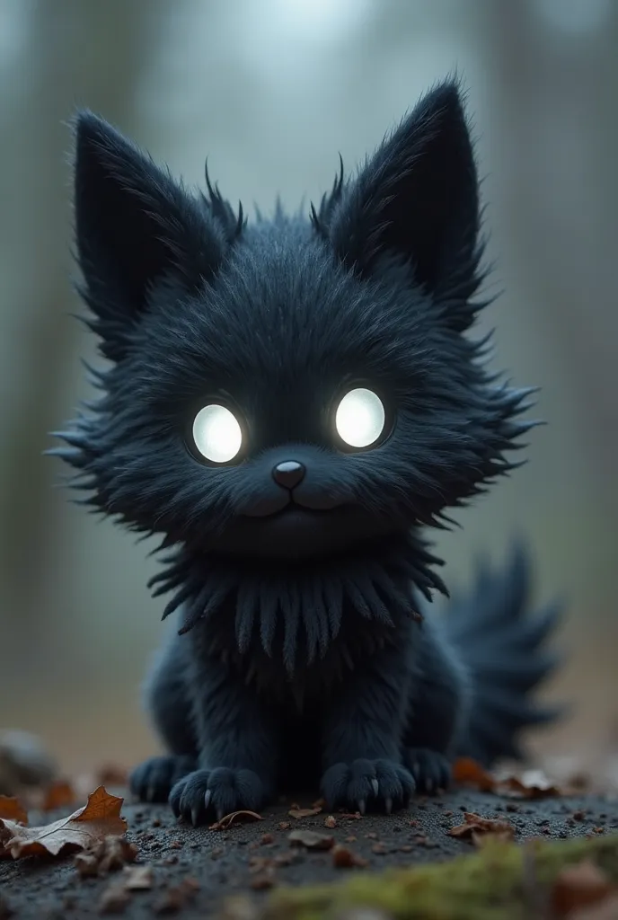 Chibi-Voidtrap is an eerie little paradox — equal parts unsettling and strangely endearing, wrapped in a bundle of velvety black fluff. His fur is plush and dense, like the void itself had taken on a softer, tangible form. The deep, inky black of his body ...