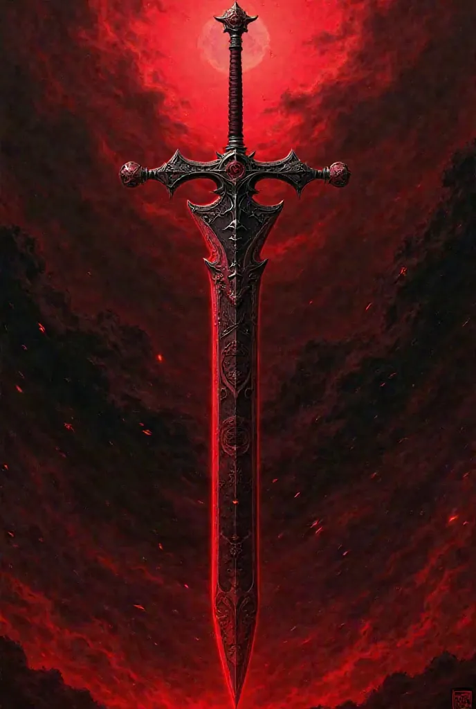 Ichigo Kurosaki's sword from Bleach, only red and black