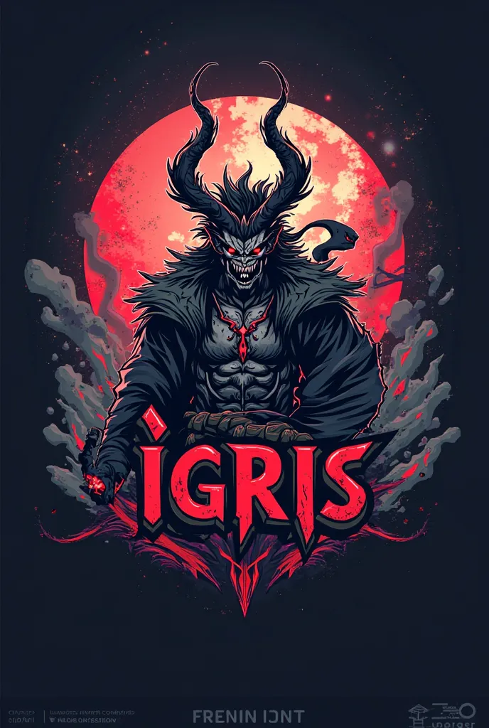 I need a logo with name Igris_Yt gaming related with the Anime character from solo leveling in it