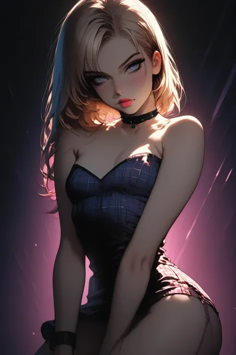 1girl, sexy girl, pigtails, cute face, gorgeous, cute, pretty, pretty face, pale skin, freckles, blond hair, blue eyes, full shiny lips, big lips, thick lips, parted lips, light pink lipgloss, mascara, skinny thighs, body, , innocent look, young face, p...