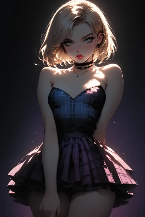 1girl, sexy girl, pigtails, cute face, gorgeous, cute, pretty, pretty face, pale skin, freckles, blond hair, blue eyes, full shiny lips, big lips, thick lips, parted lips, light pink lipgloss, mascara, skinny thighs, body, , innocent look, young face, p...
