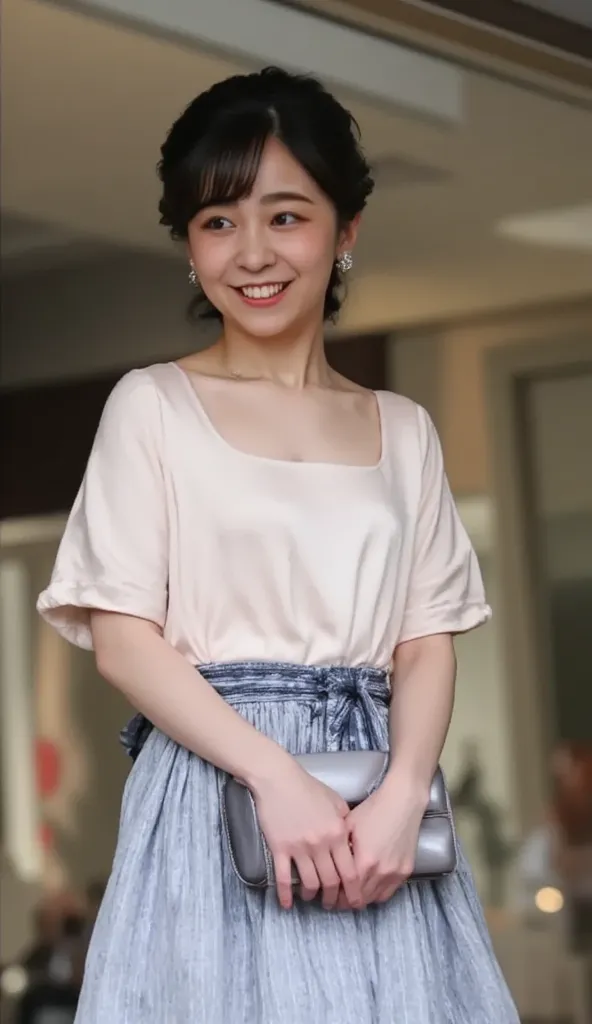   Young Japanese Women 、 how、    black hair、   ear piercing、smile、  Emphasize the impression that your teeth are beautiful and well-groomed  、girl wearing a green bra、underwear,  ((  top quality , 8k,  masterpiece: 1.3)),       sharp concentration  : 1.2, ...