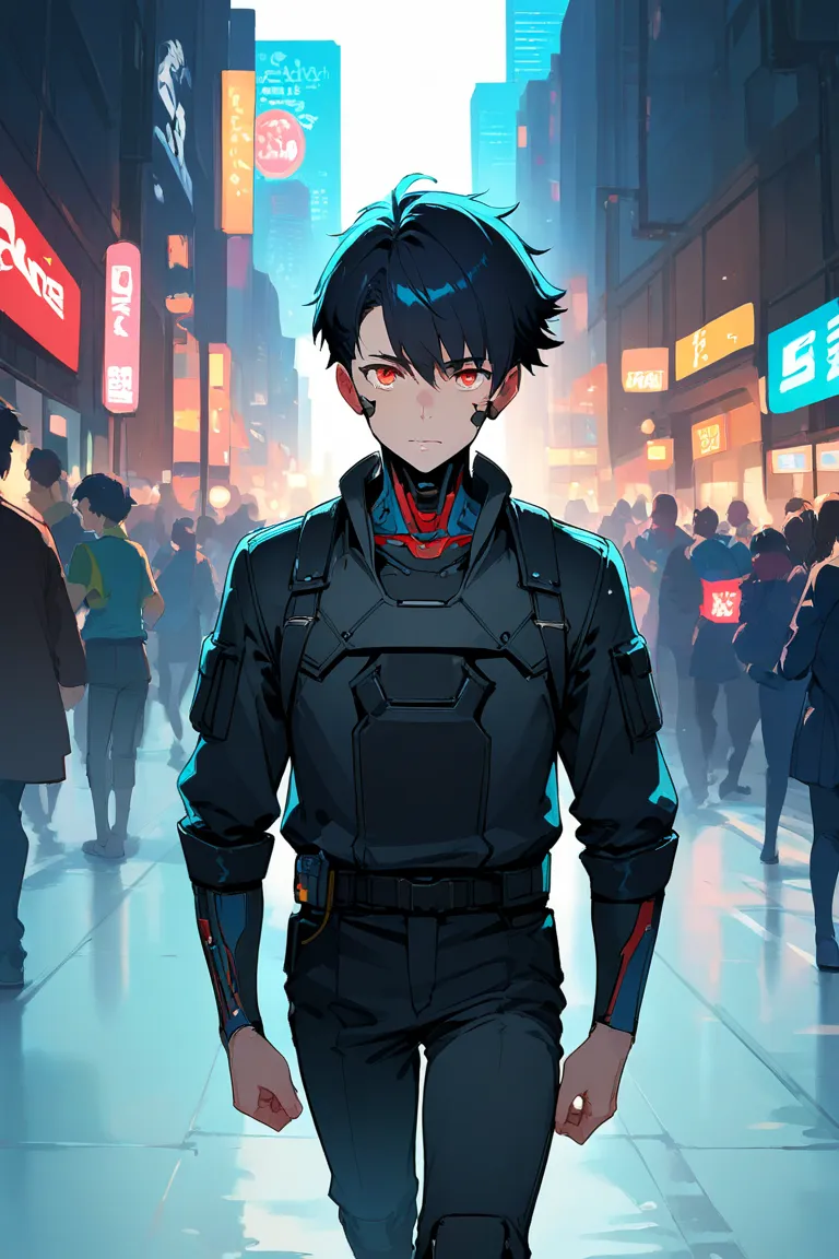  Shota　Both hands are prosthetic　Cyberpunk