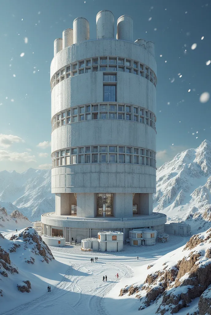 InterstellarX land Based X Station by Interstellar Teleresearch Company at Cryogenic Architecture (Cryonics): This futuristic concept involves buildings designed to maintain extremely low temperatures for preserving biological specimens or cryogenically fr...