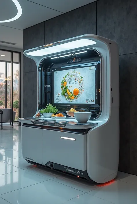 A food machine that can make food in an instant where we just choose what dish it will be